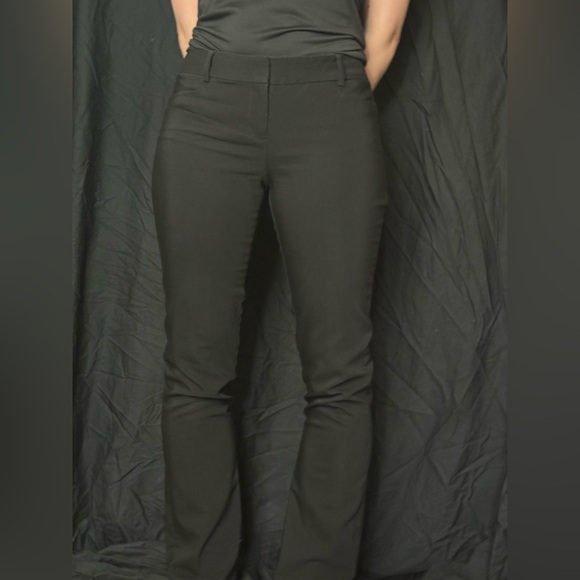 Express Columnist Black Barely Boot Cut Pants- Size 4R - Picture 1 of 5